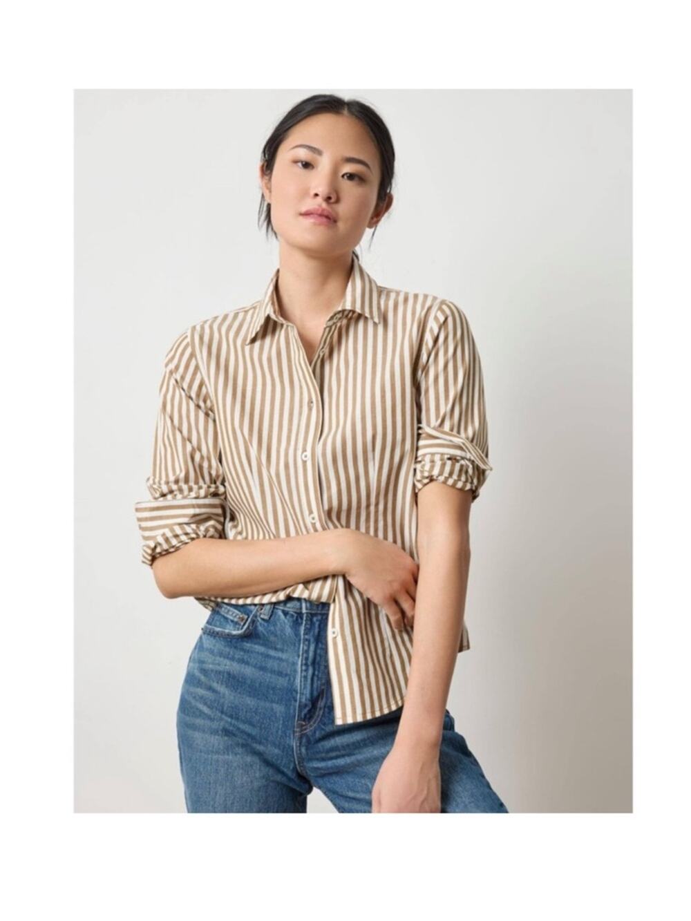 Lilla P Slim Fit Button Down Shirt